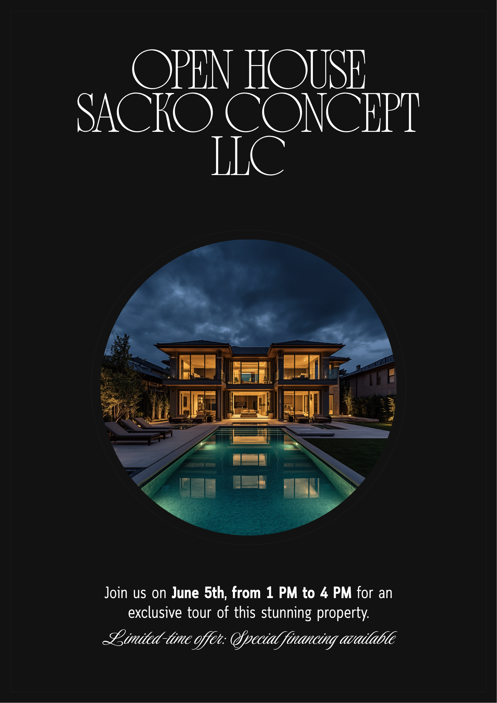 Premium Real Estate Canva Templates - Open House Poster
