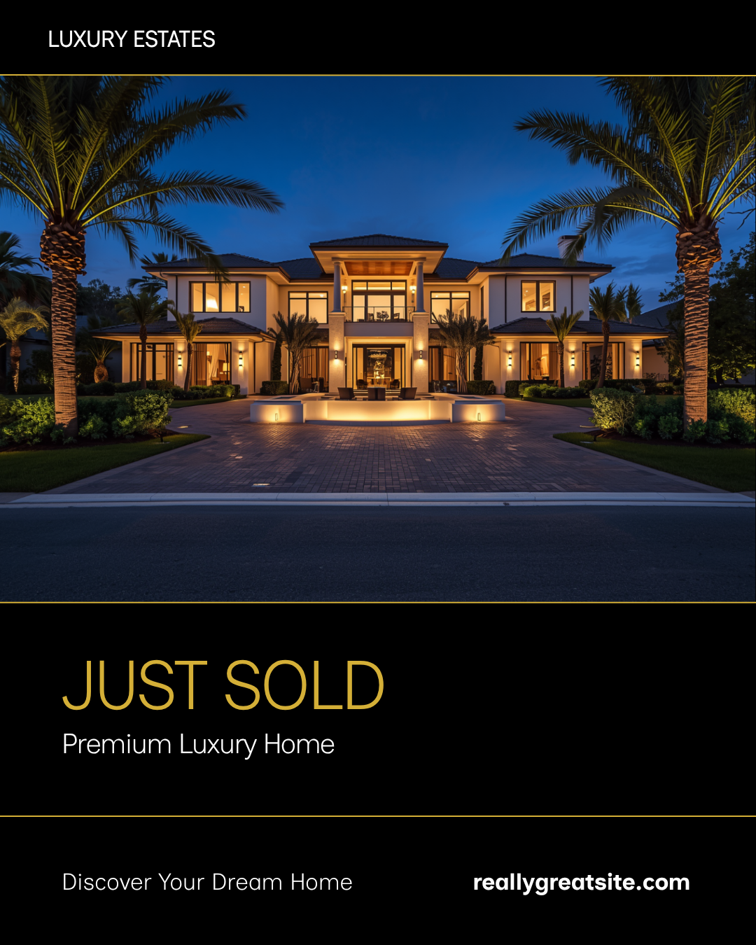 Real Estate Social Media Templates - Instagram Just Sold Post