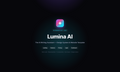 Lumina AI — premium SaaS website UI kit and design system (Figma)