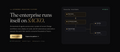 Enterprise SaaS landing page hero — dark luxury Figma UI kit by SACKO CONCEPT