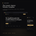 Luxury Agency Website Template — desktop and mobile preview