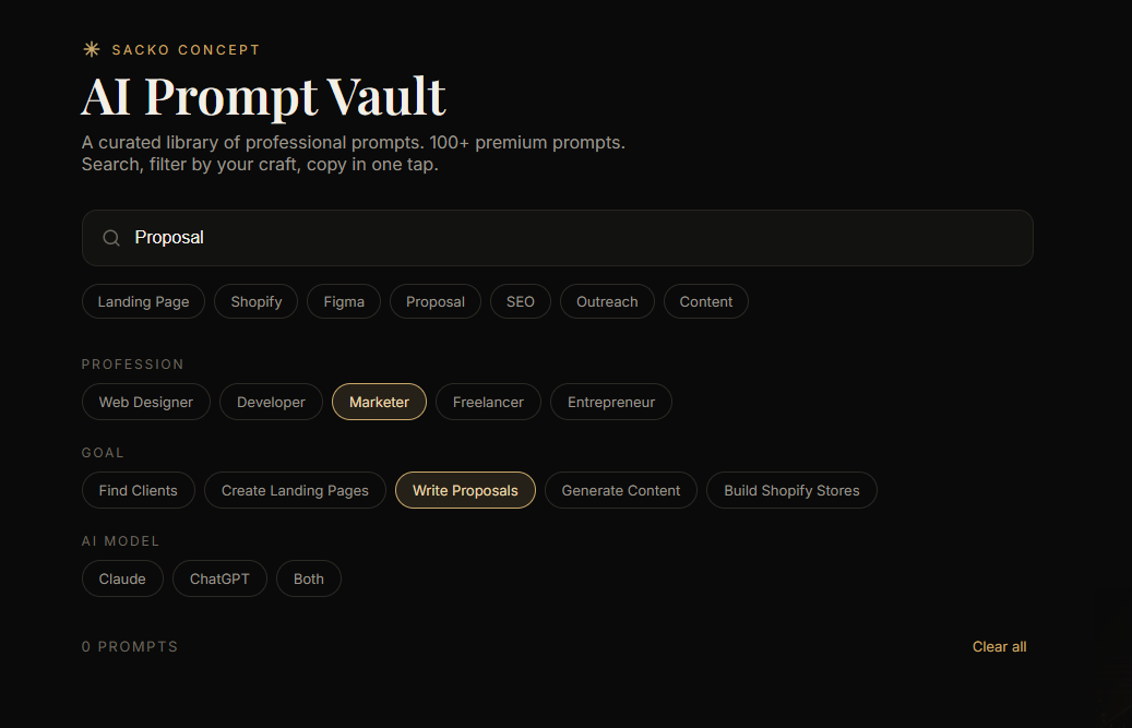 SACKO LaunchVault — 400+ AI Prompts to Launch, Market & Sell Faster