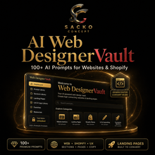 AI Web Designer Vault — 100+ AI Prompts for Websites & Shopify