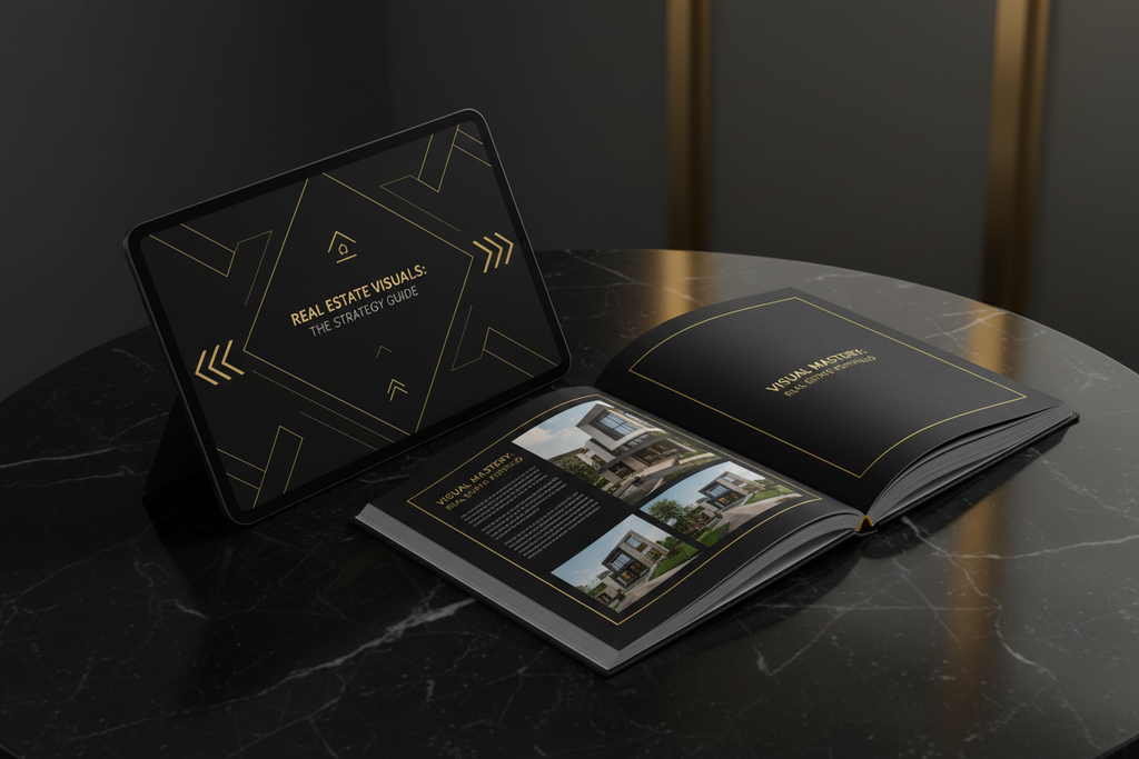 PDF Guide — Visuels immobiliers premium tablette et livret luxe