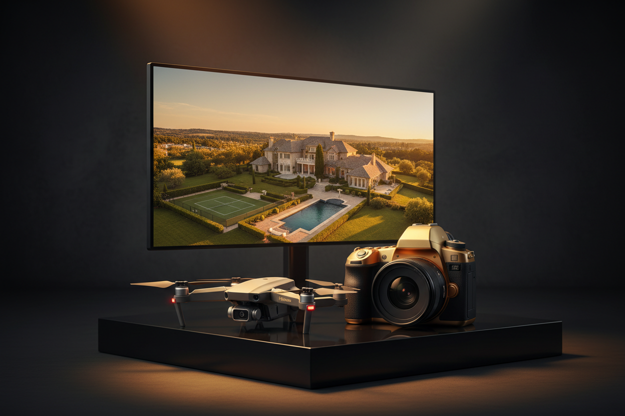 Photographie & Drone — Vue aérienne villa luxe